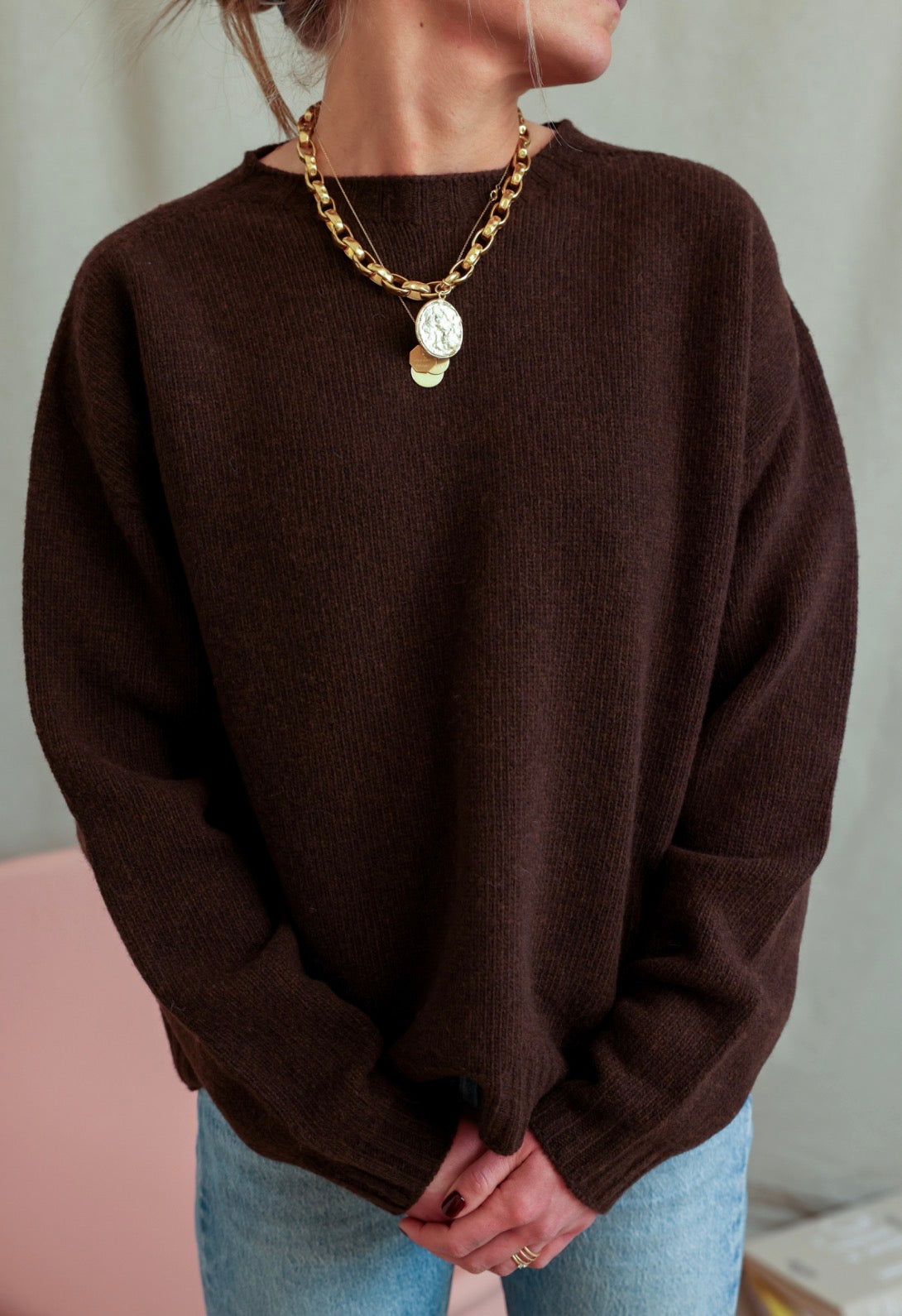 Pull Adrien chocolat