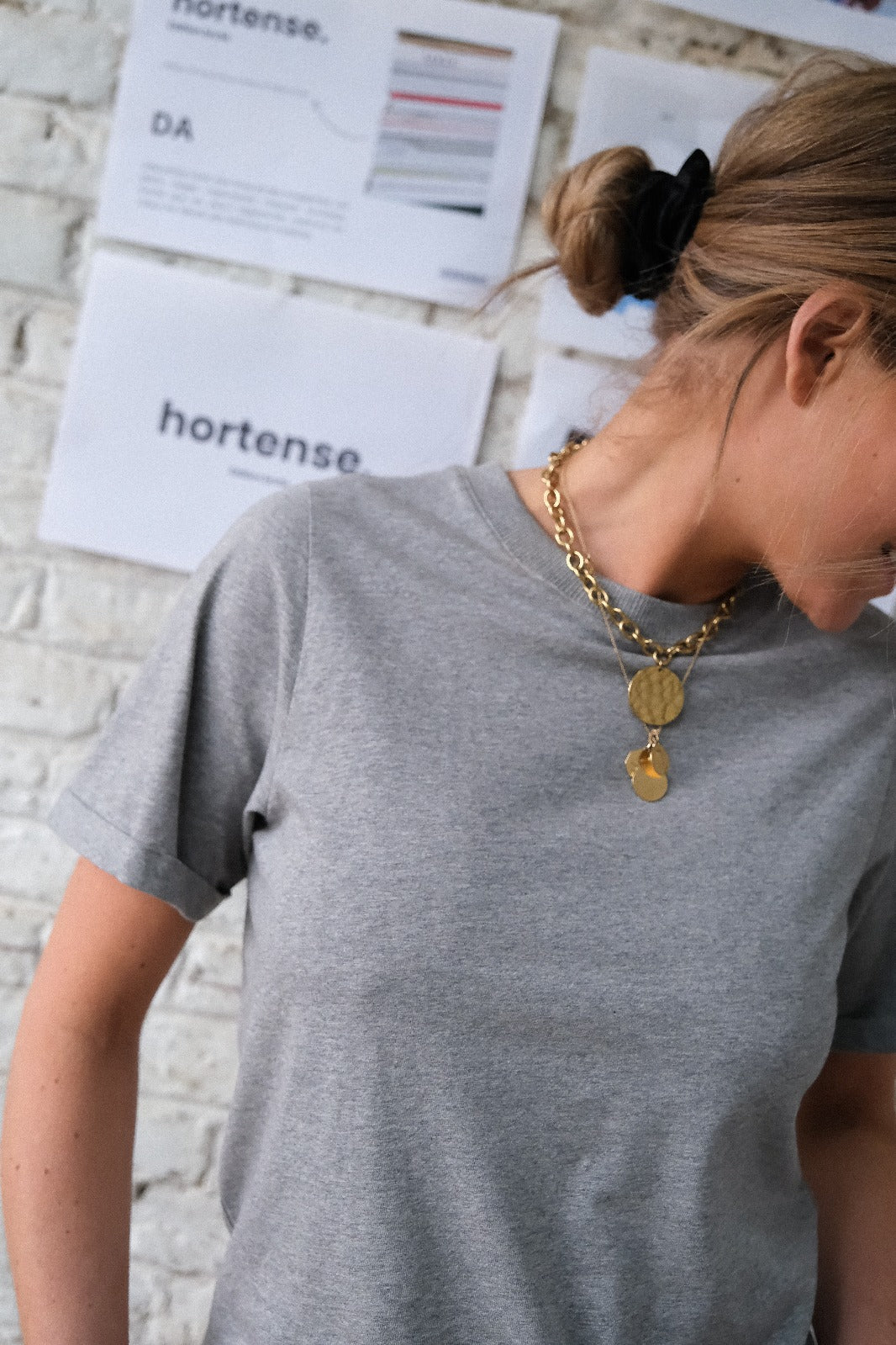 T-shirt MARCEL gris chiné