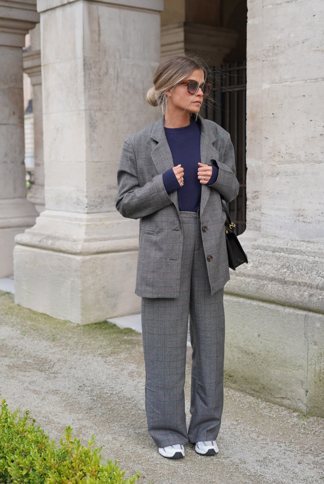 Blazer Rémi carreaux gris