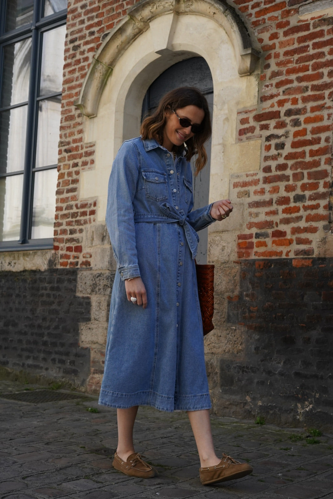 Rosalie long denim dress