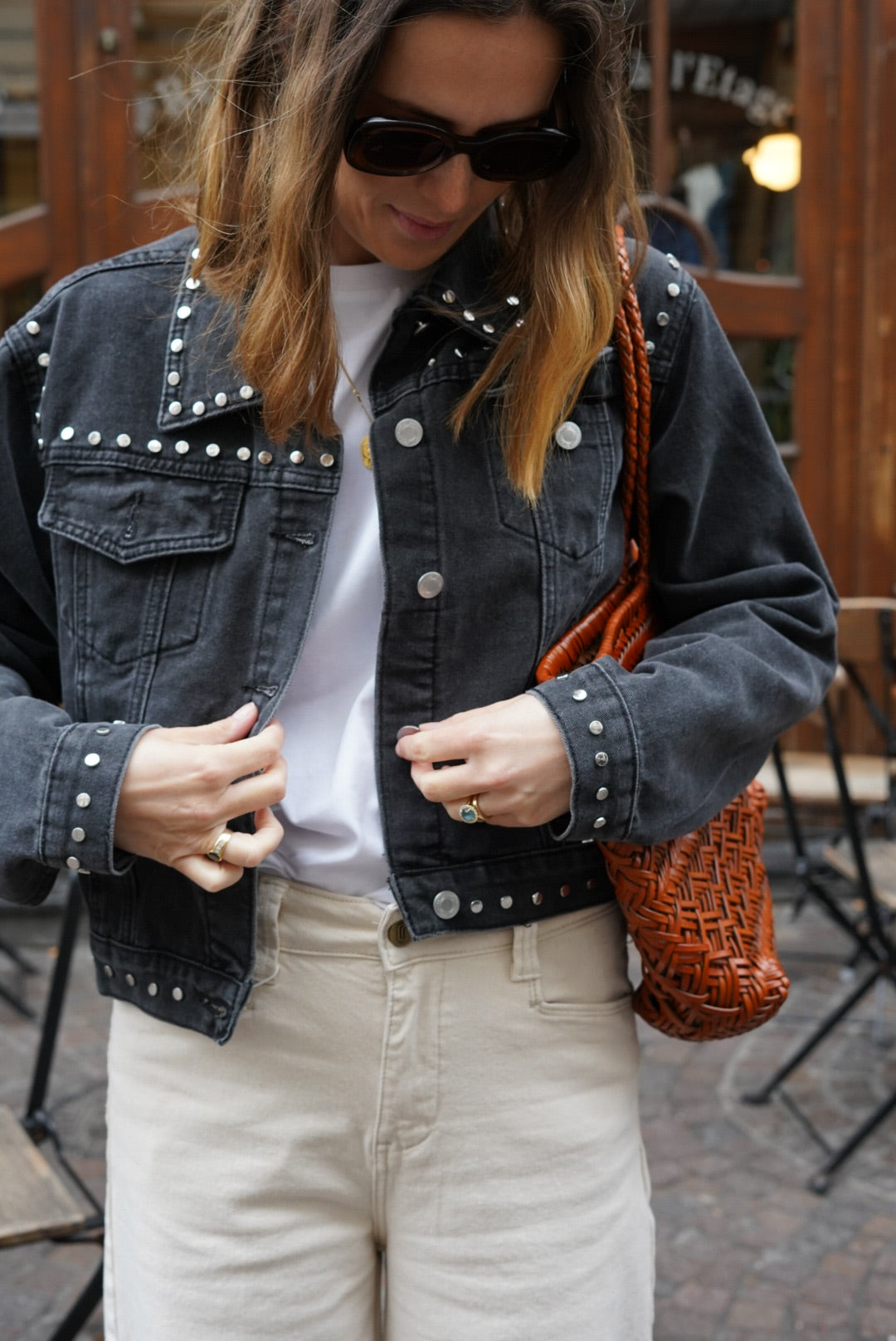 Veste Thelma denim noir