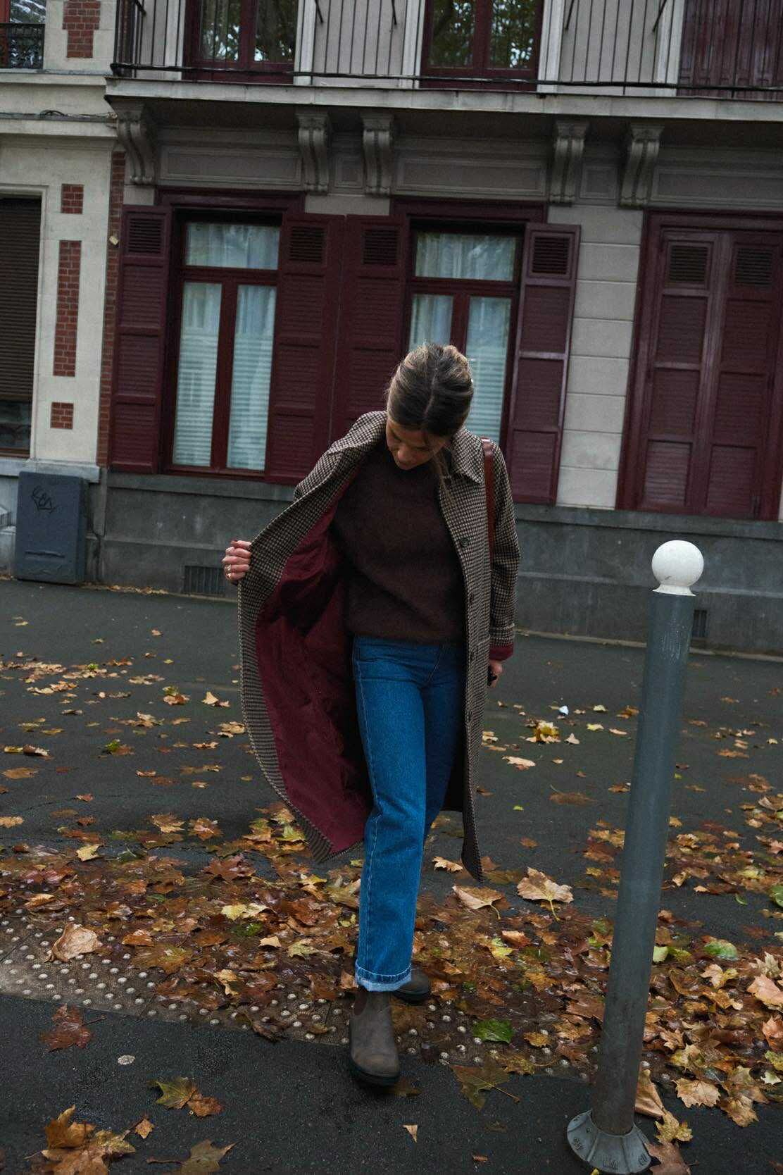 Manteau ANDREA pied de poule