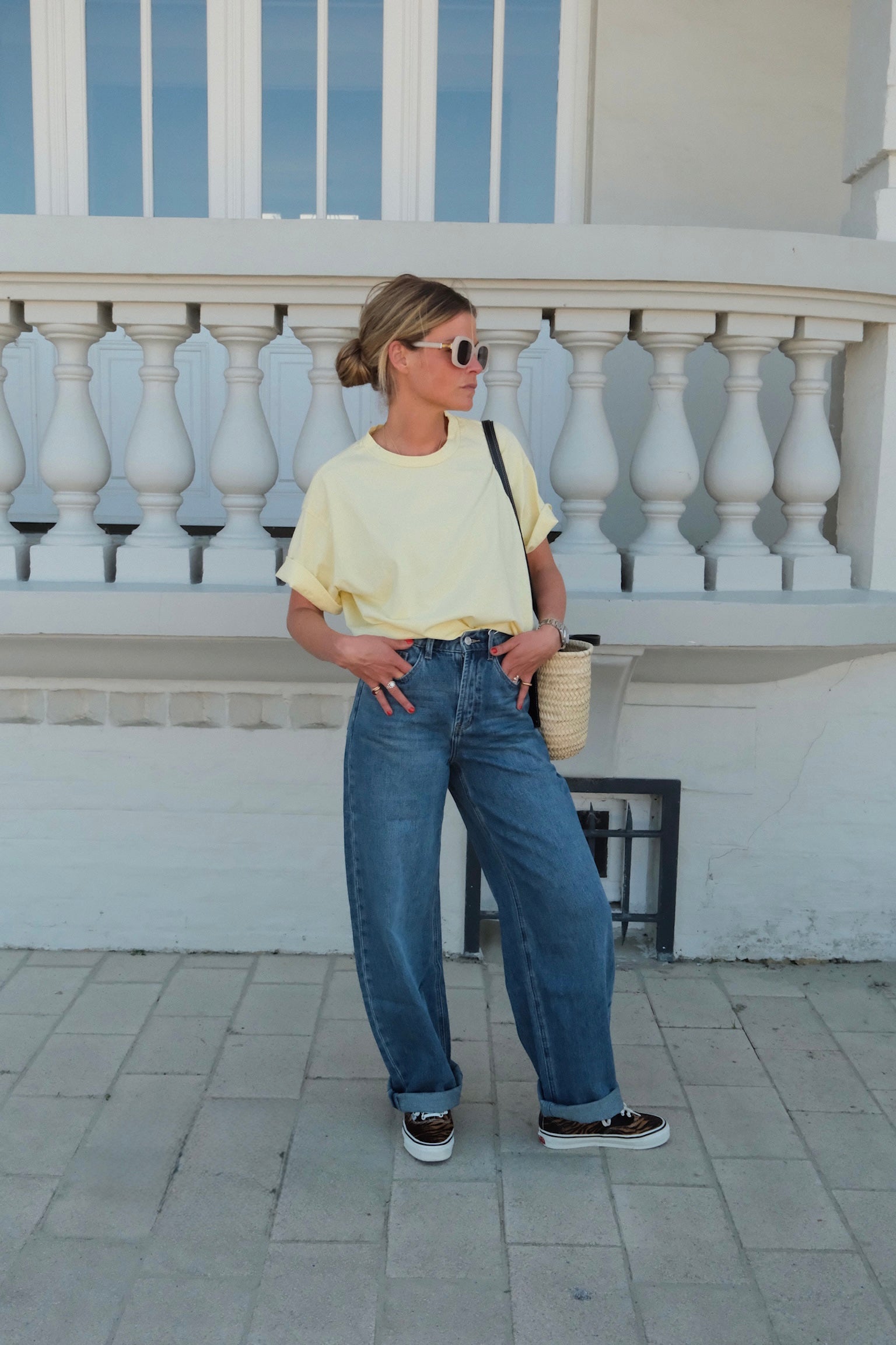Auguste barrel blue jean