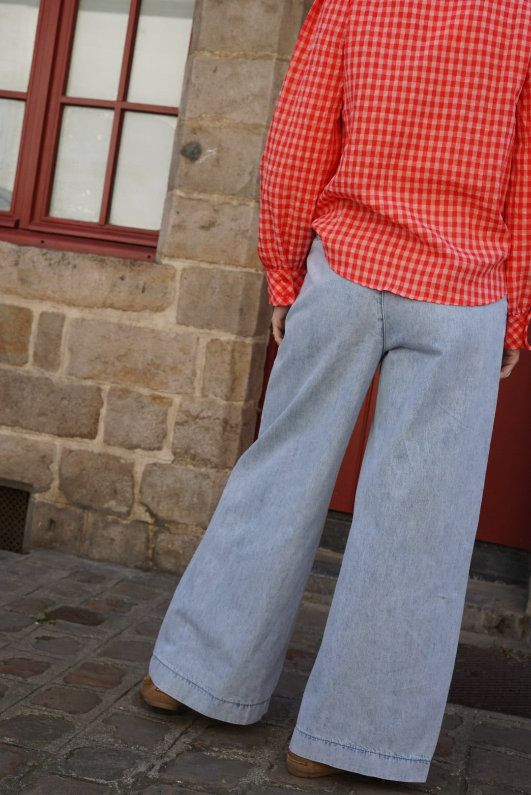 Jean large Jules denim clair