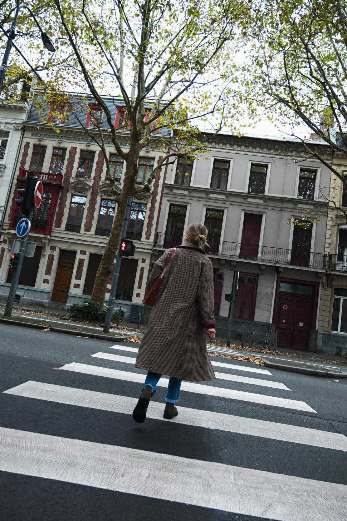 Manteau ANDREA pied de poule