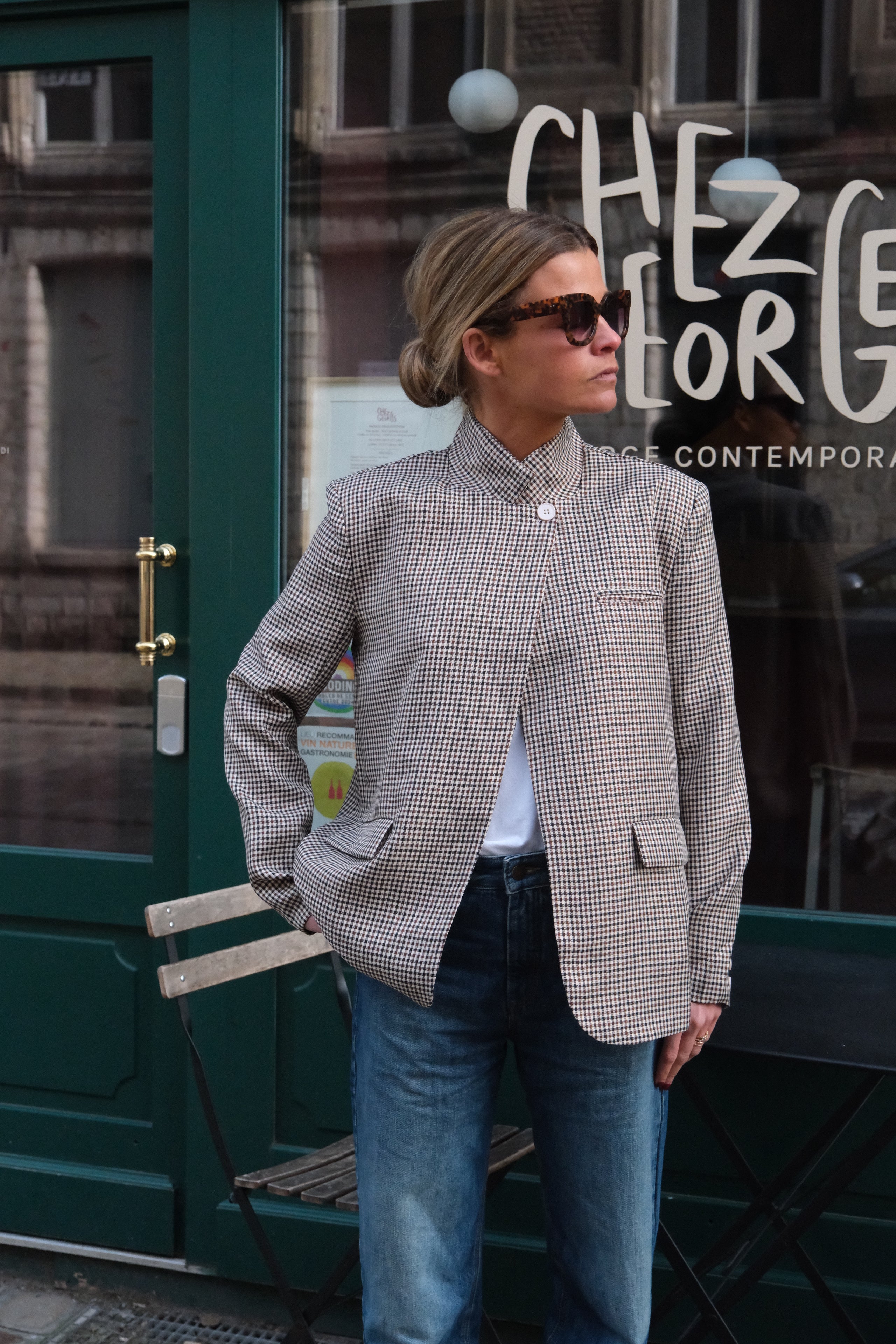 Clement Houndstooth Blazer