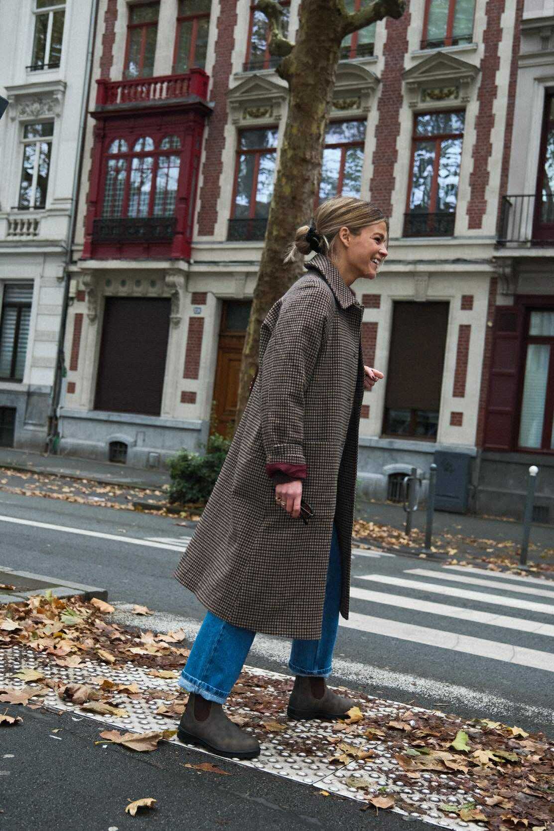 Manteau ANDREA pied de poule