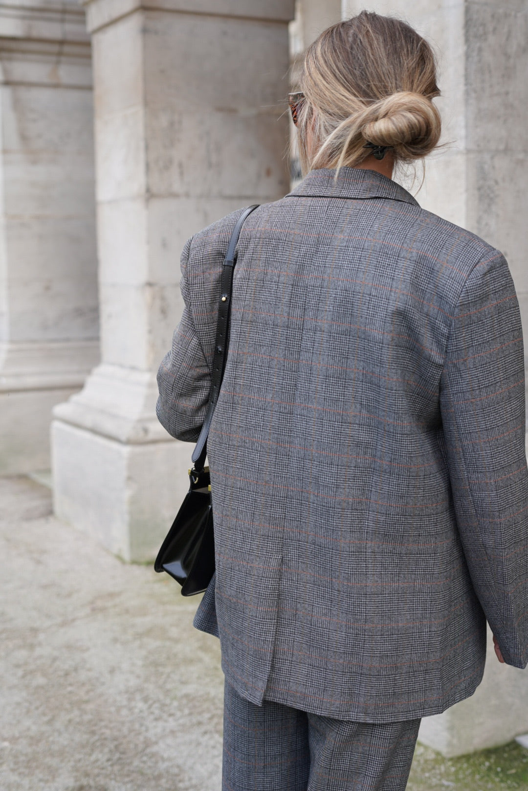 Blazer Rémi carreaux gris