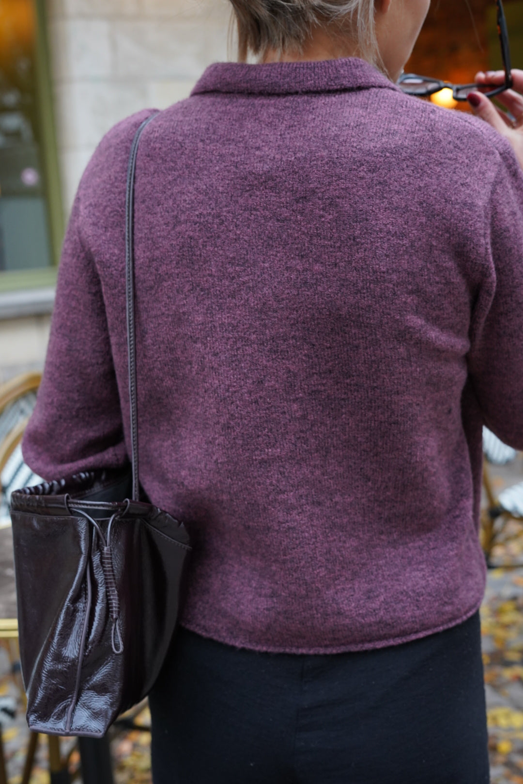 Gilet Alexandre prune