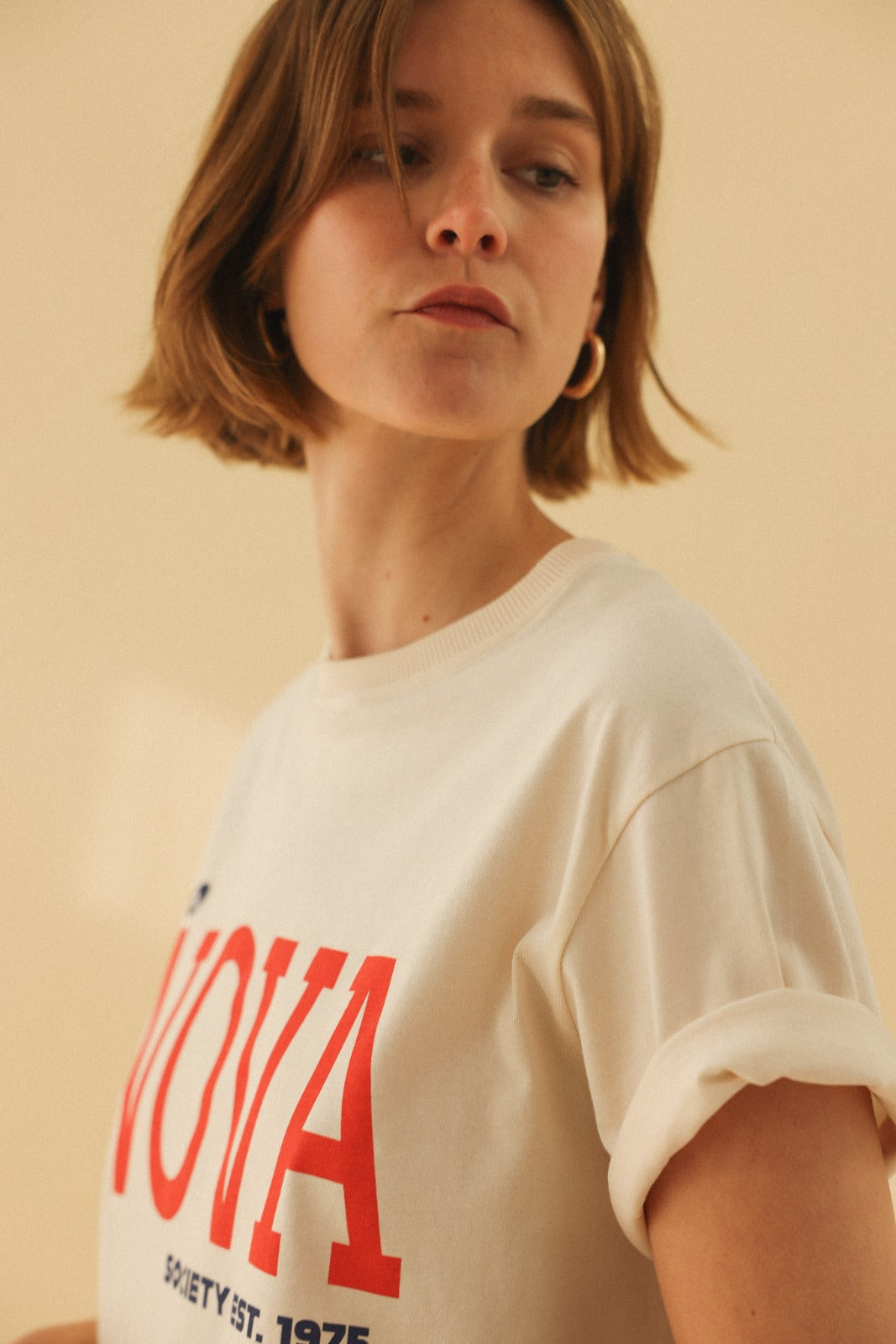 FLORENT NOVA ecru t-shirt