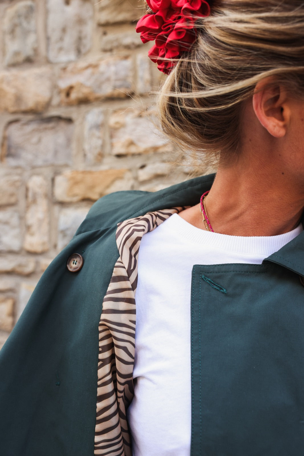 Trench ALPHONSE vert bouteille