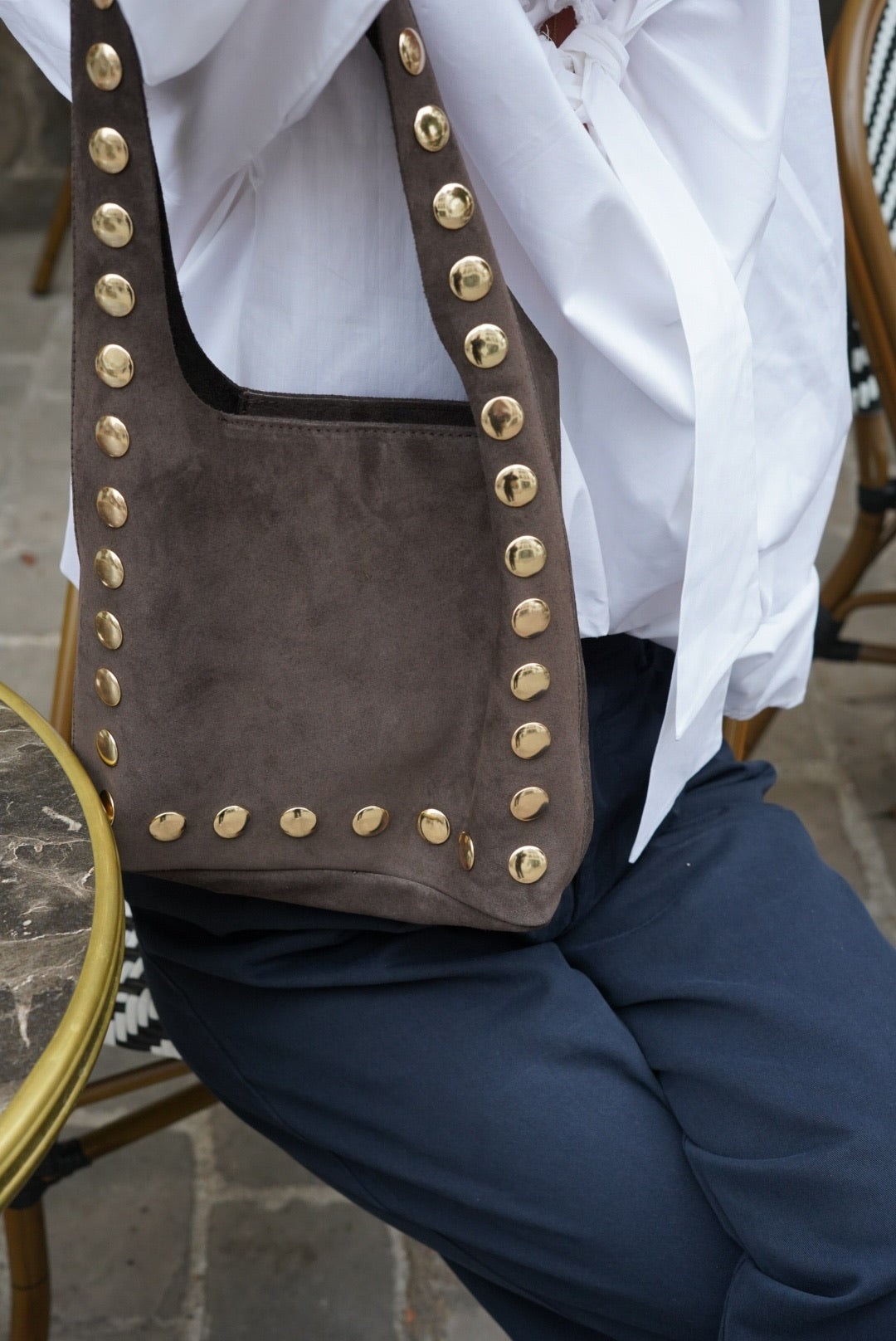 Sac daim clou chocolat