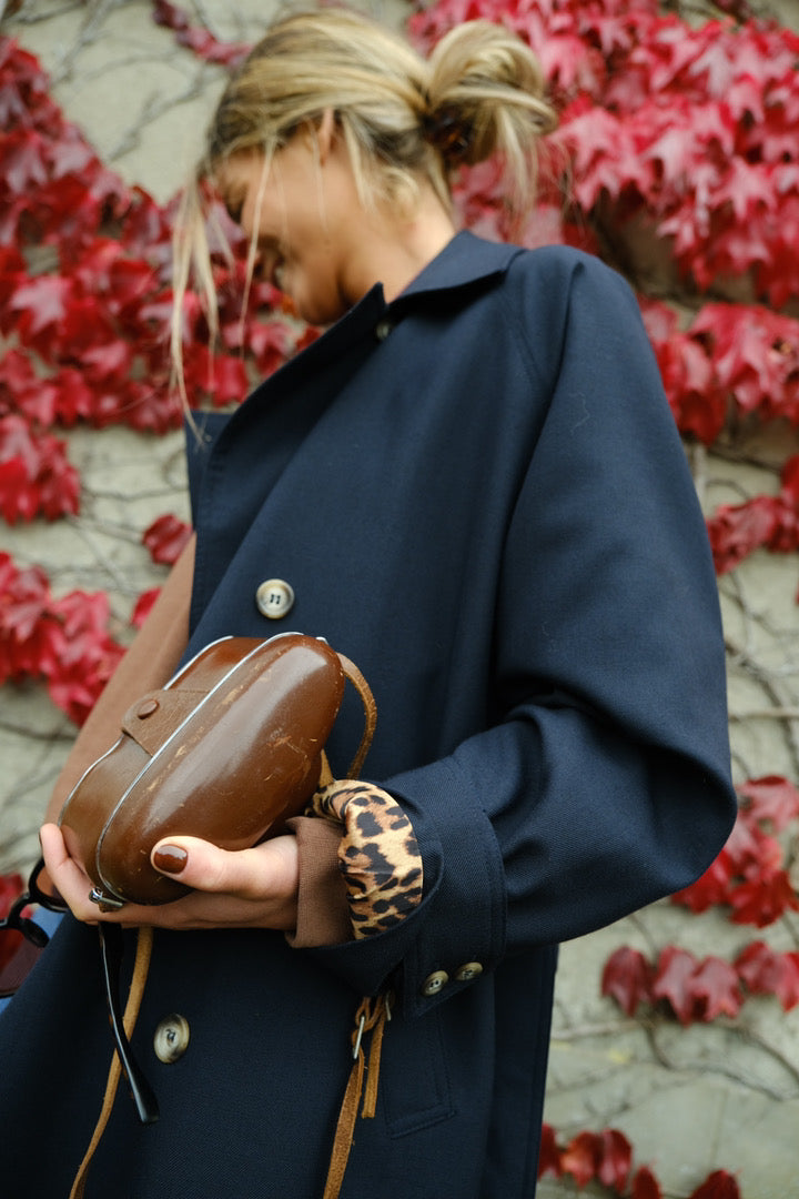 Trench PAUL marine/léopard