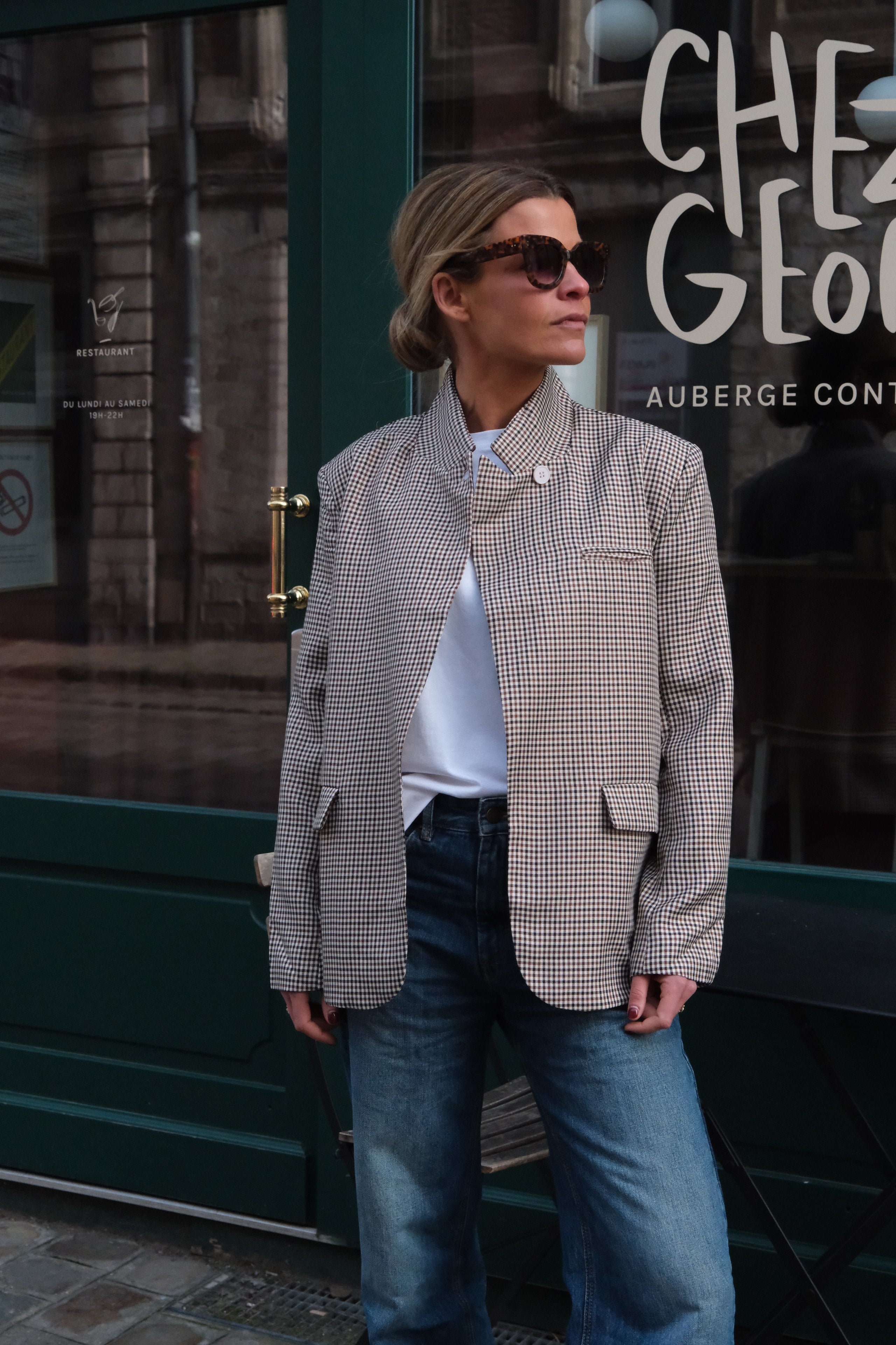 Clement Houndstooth Blazer