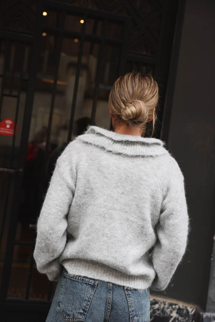Léonard light grey cardigan