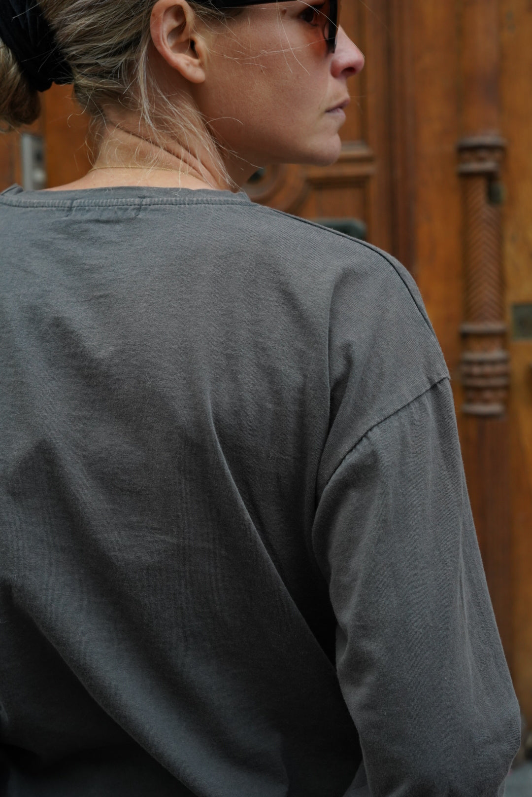 T-shirt Simon inscription anthracite