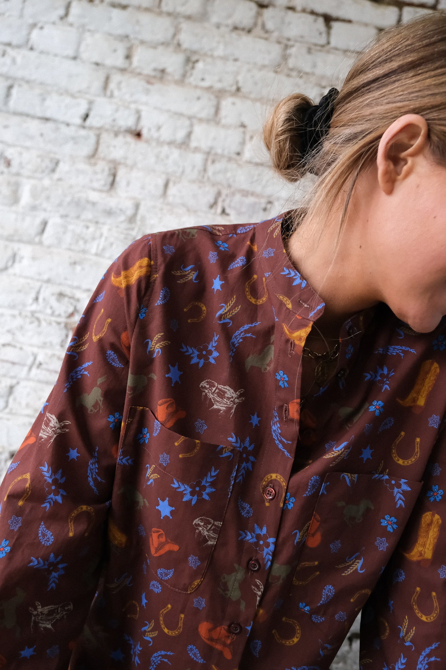 Chemise MARIA cowboy marron