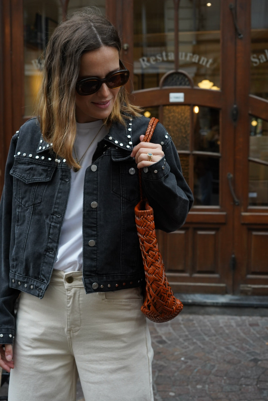 Veste Thelma denim noir