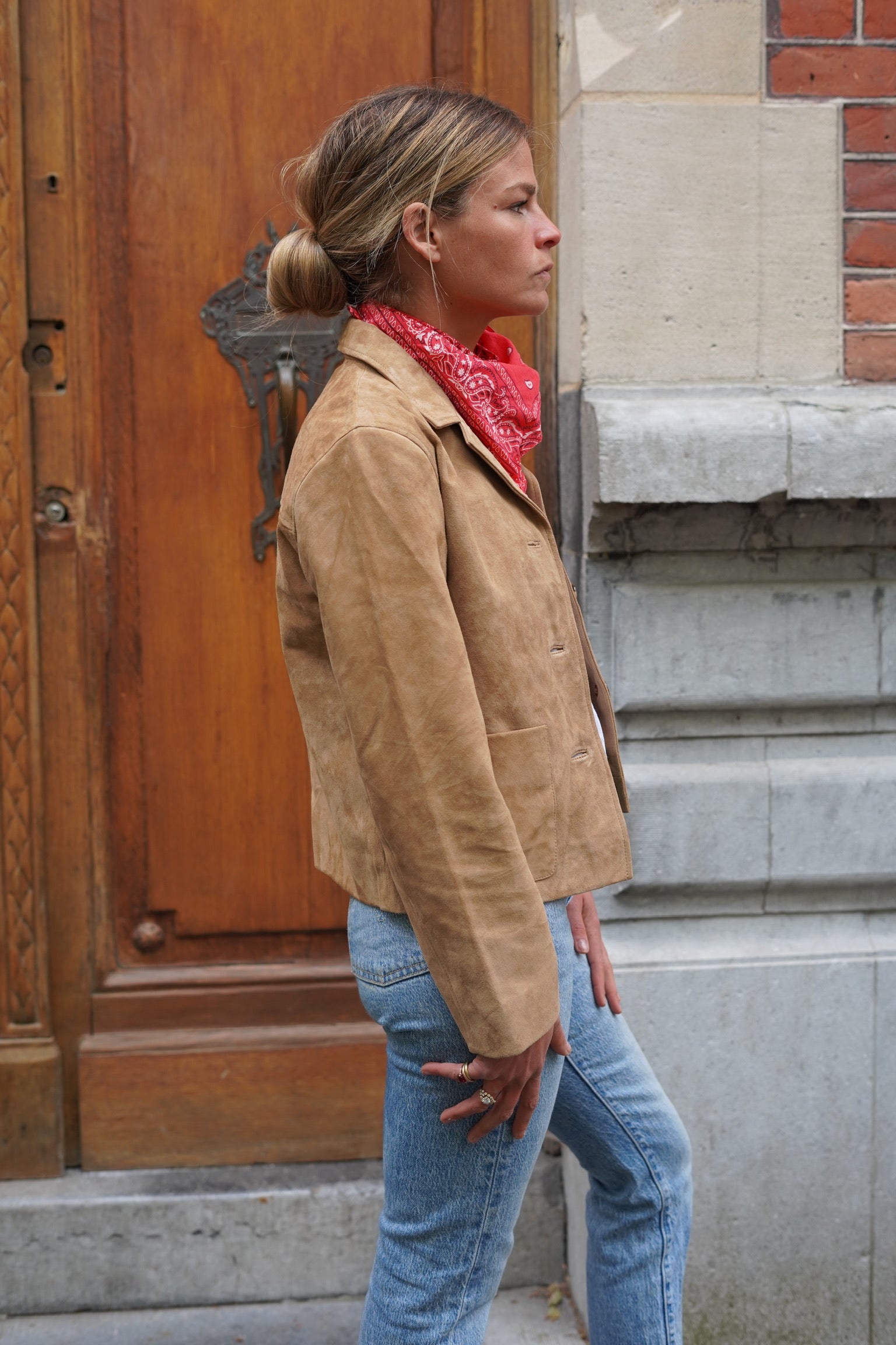 Alix camel suede jacket