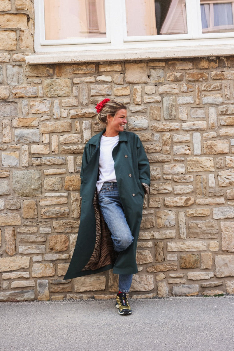 Trench ALPHONSE vert bouteille