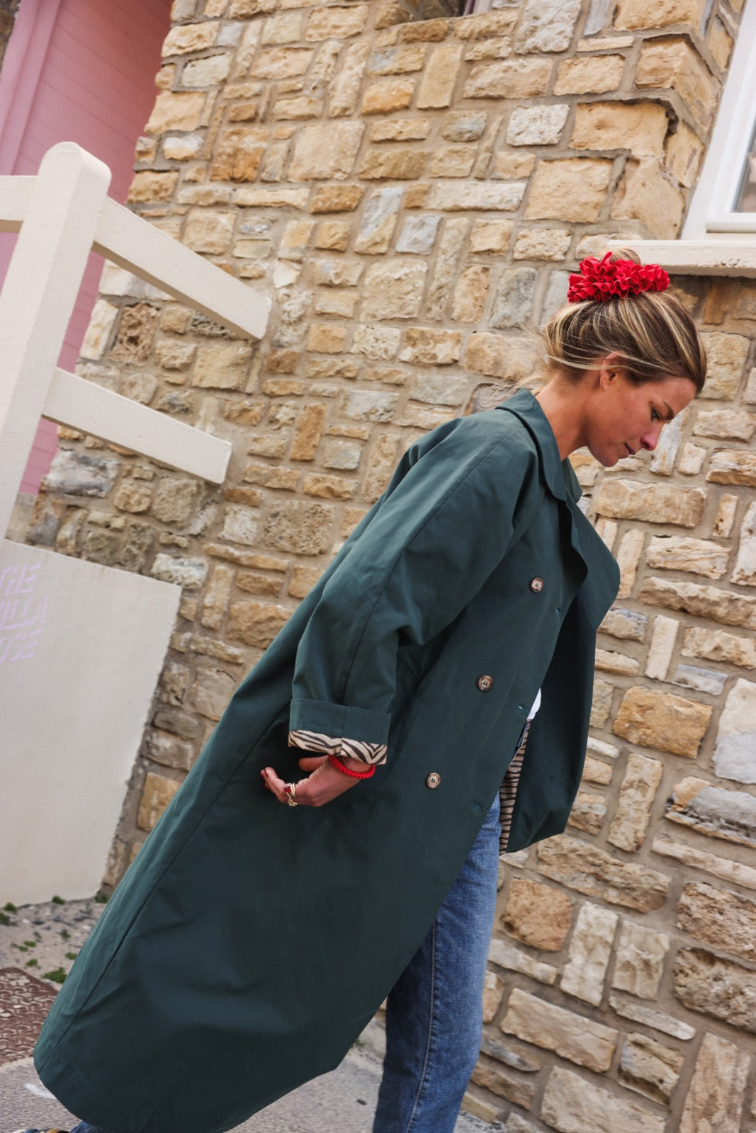 Trench ALPHONSE vert bouteille