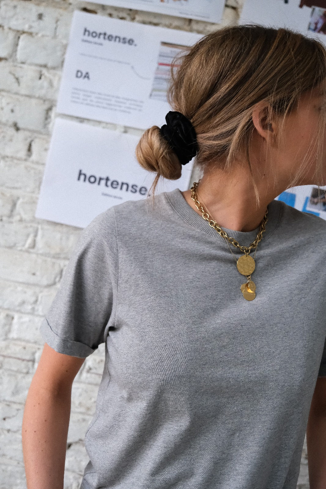 T-shirt MARCEL gris chiné