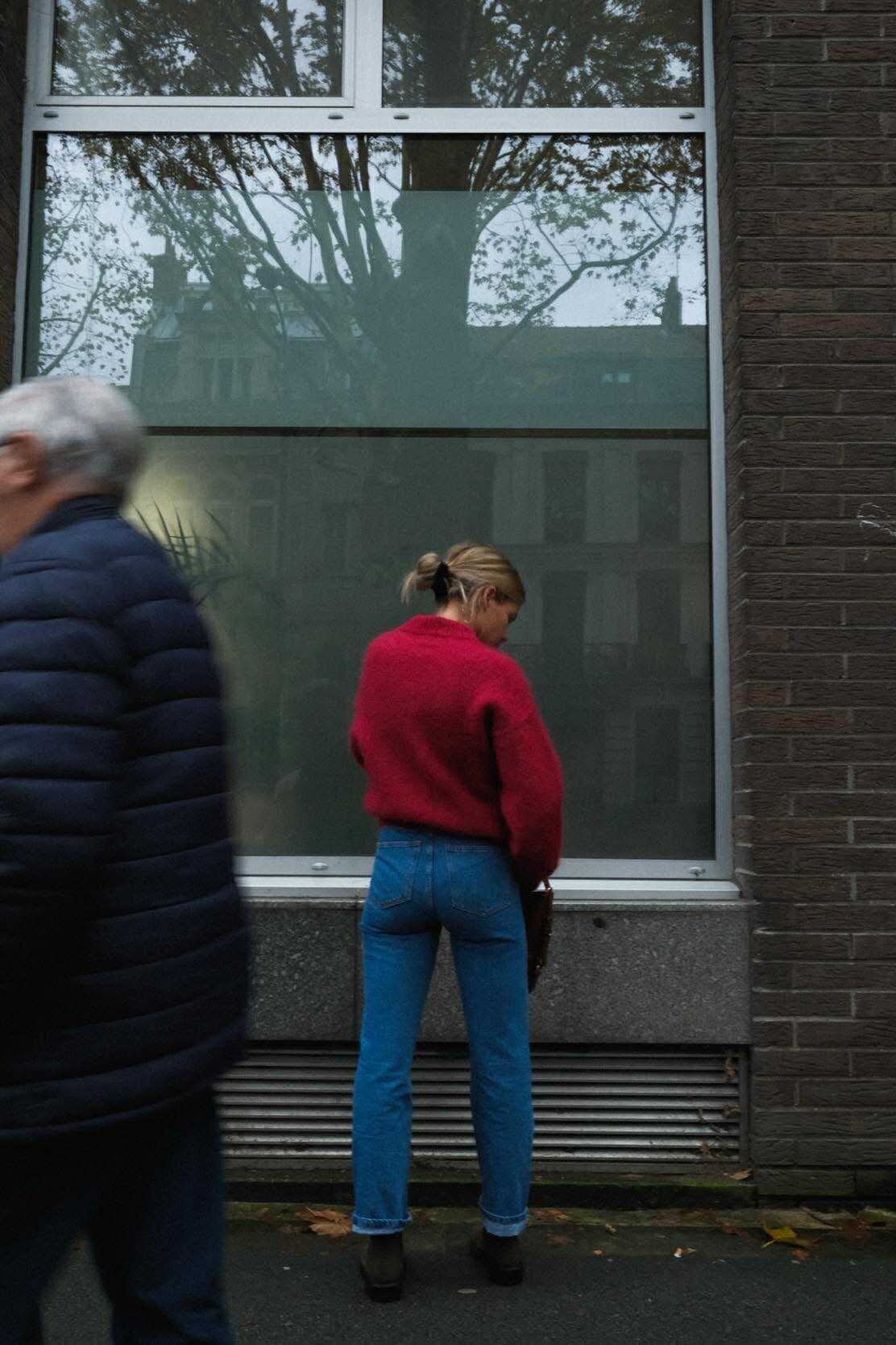 Pull ERIC rouge foncé