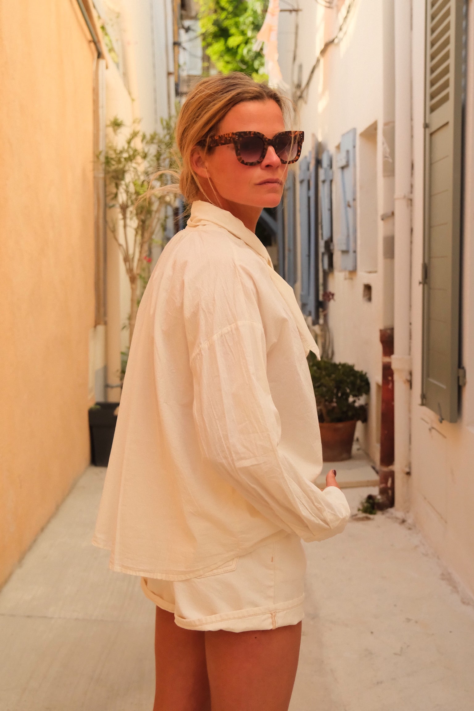 Gabrielle ecru blouse