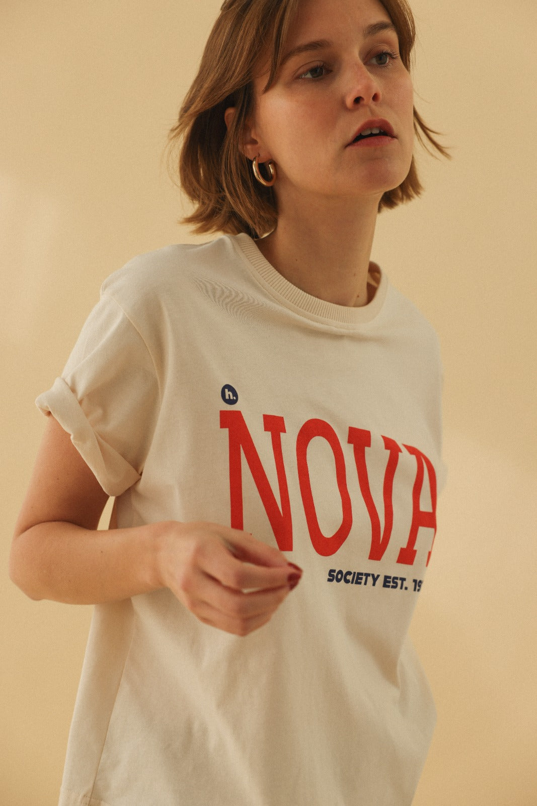 FLORENT NOVA ecru t-shirt