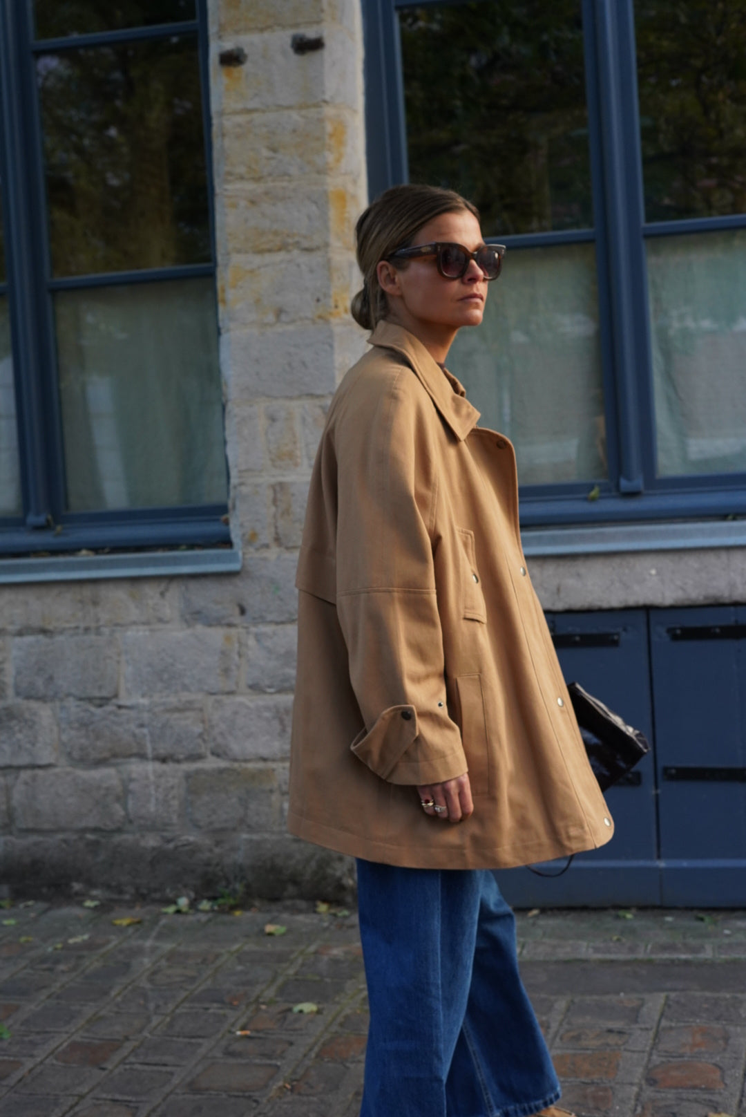 Veste Castille mi-longue camel