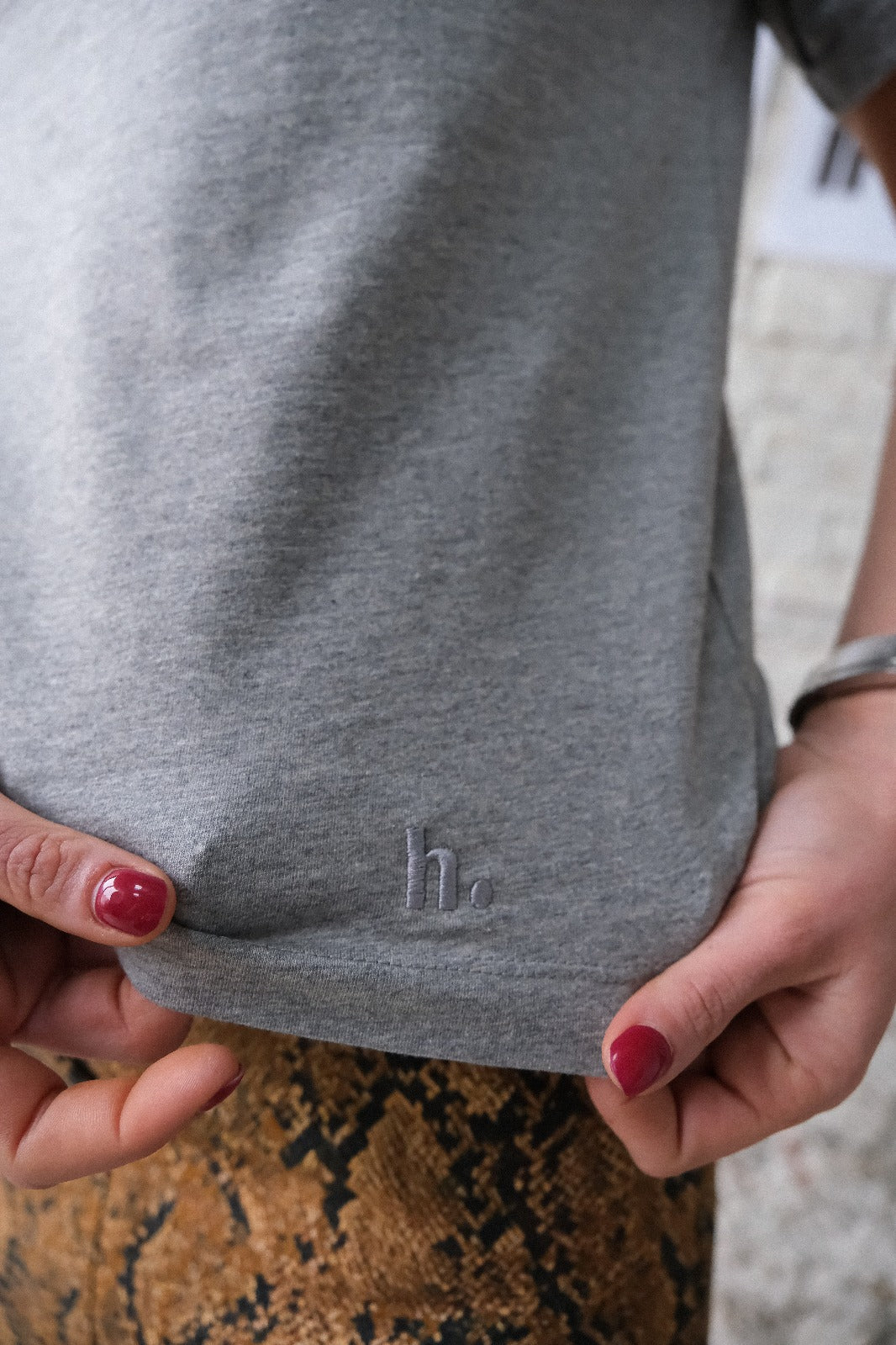 T-shirt MARCEL gris chiné