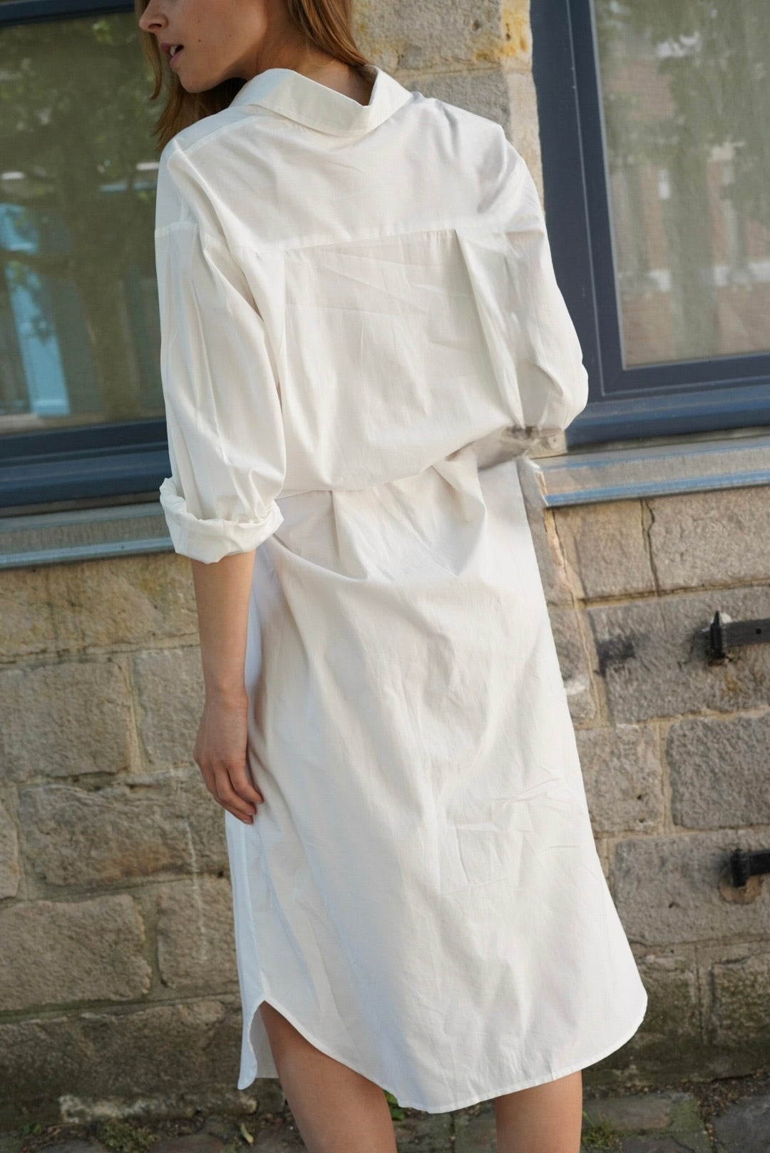 Robe chemise Angèle blanc