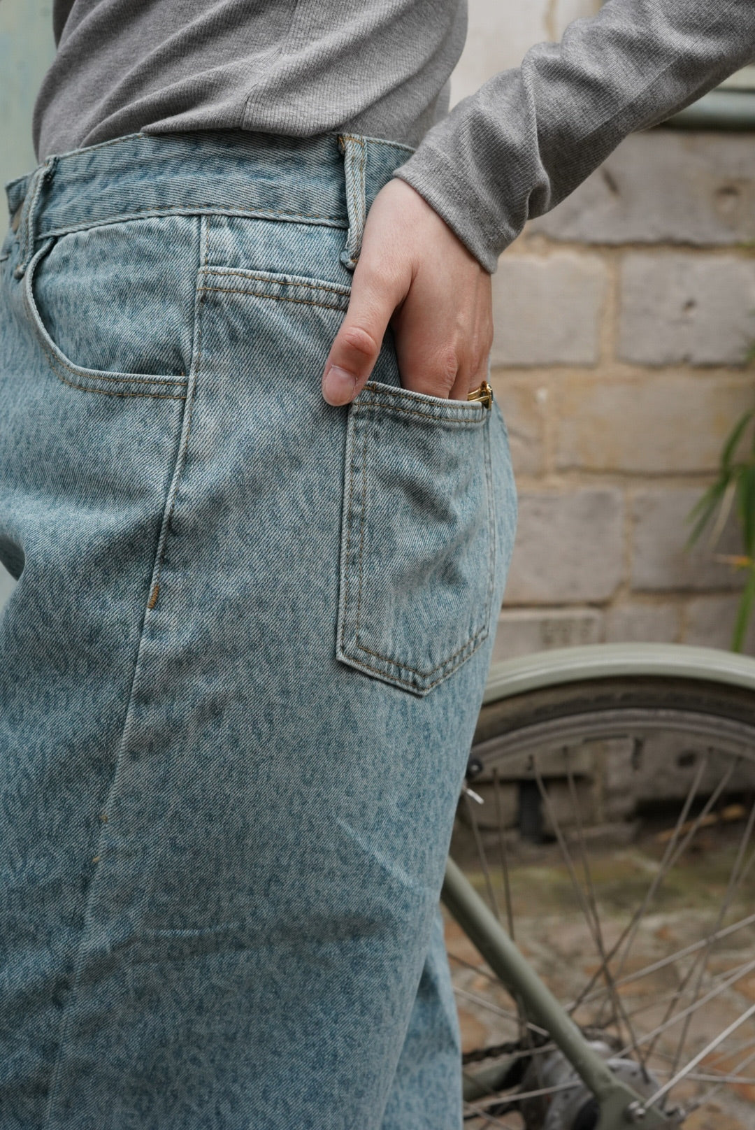 Jean Romeo leopard blue