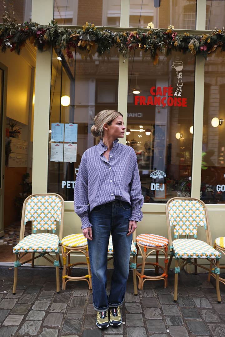 Blouse GARANCE vichy marine