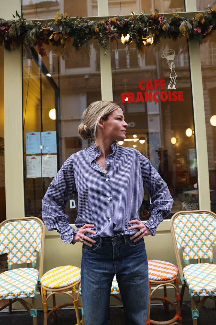 Blouse GARANCE vichy marine