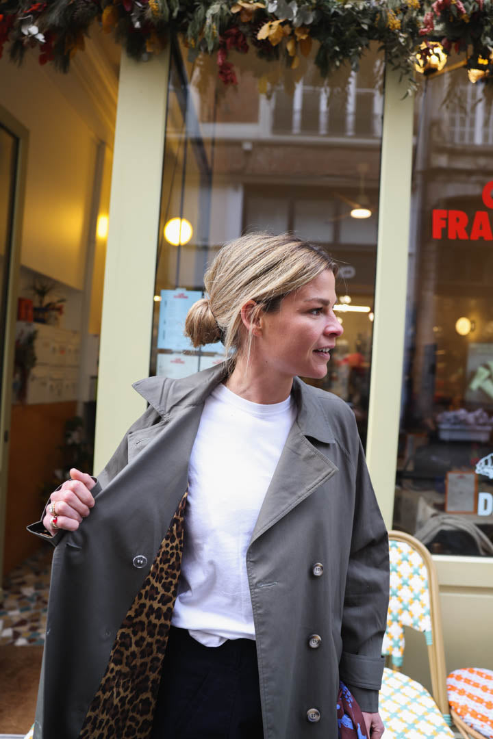 Trench PAUL kaki/léopard