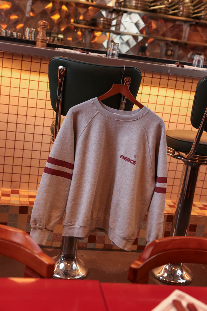 Sweat JOSEPH FIERCE gris/bordeaux