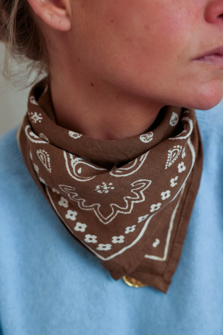Foulard bandana bronze