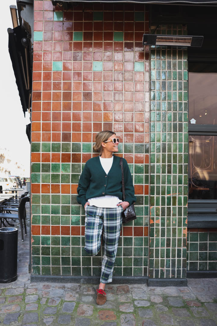 Alphonse bottle green cardigan