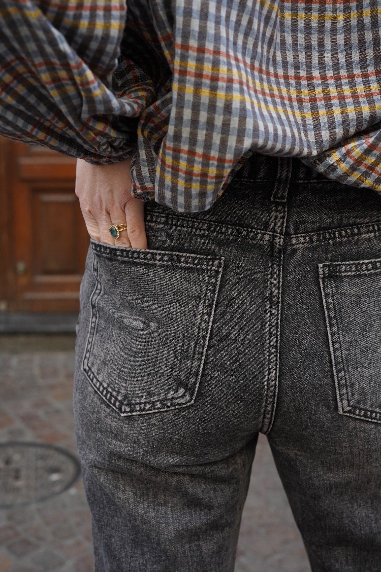 Jean Charlie denim gris foncé