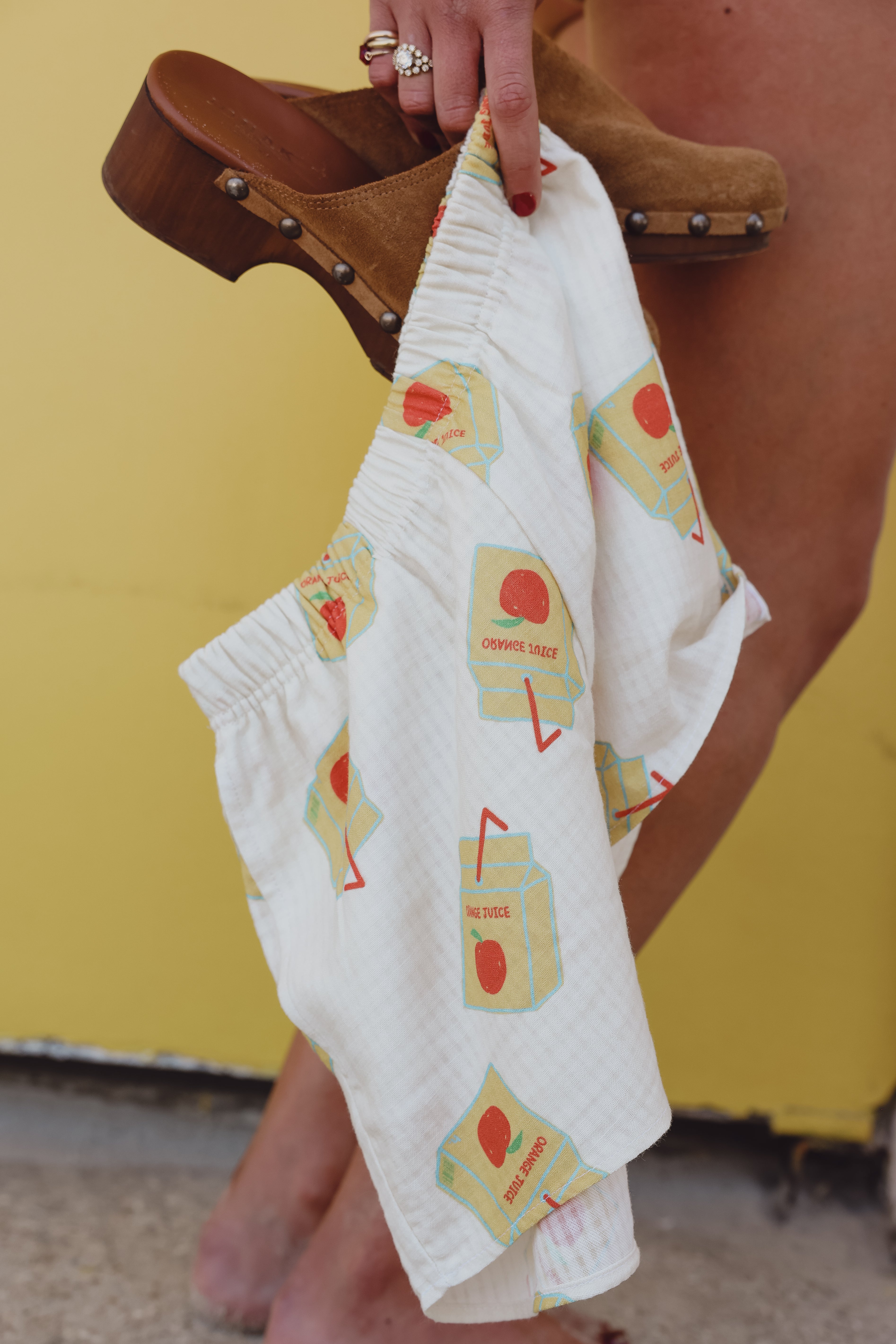 PIO orange juice shorts