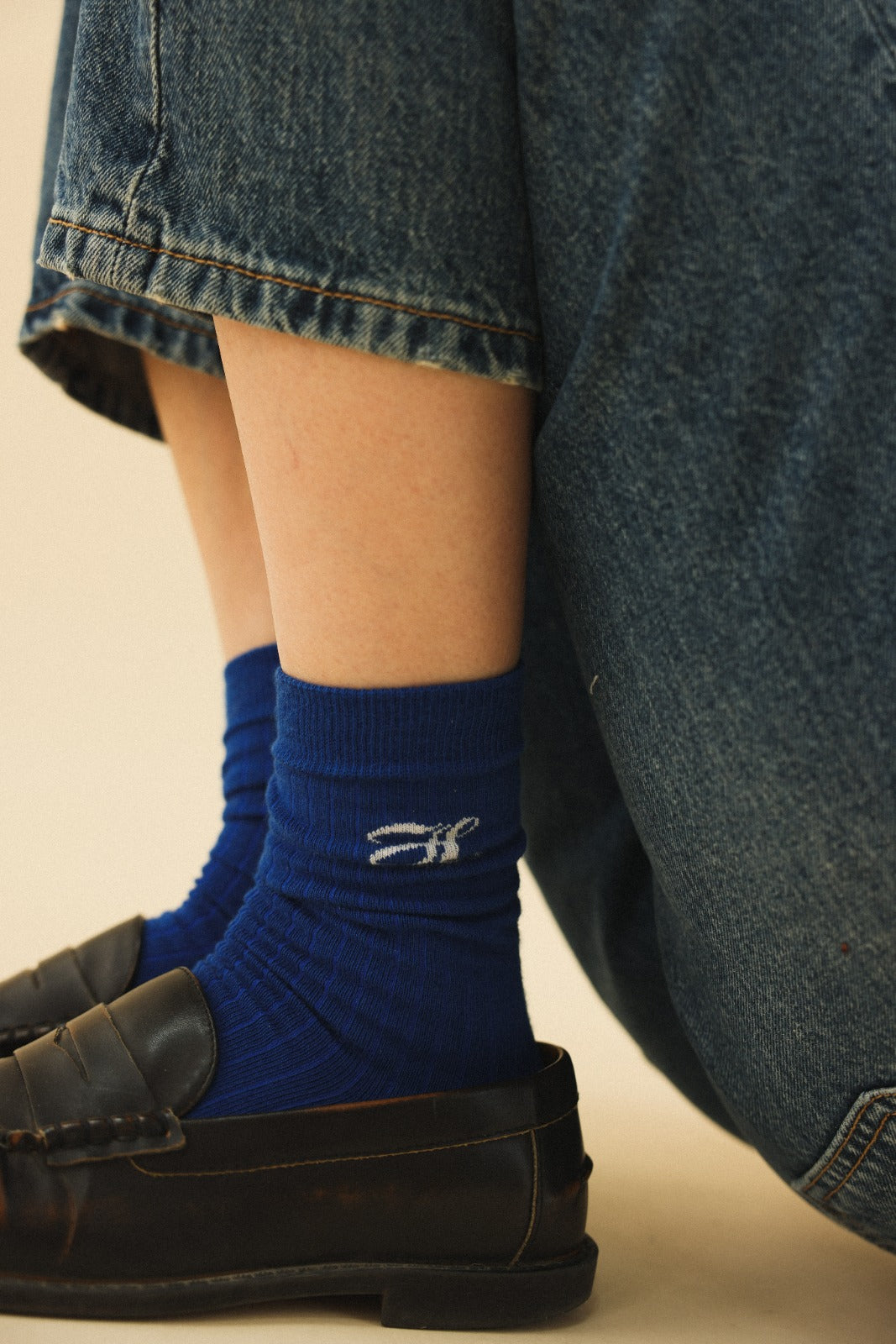 Chaussettes FILIPPA bleu roi