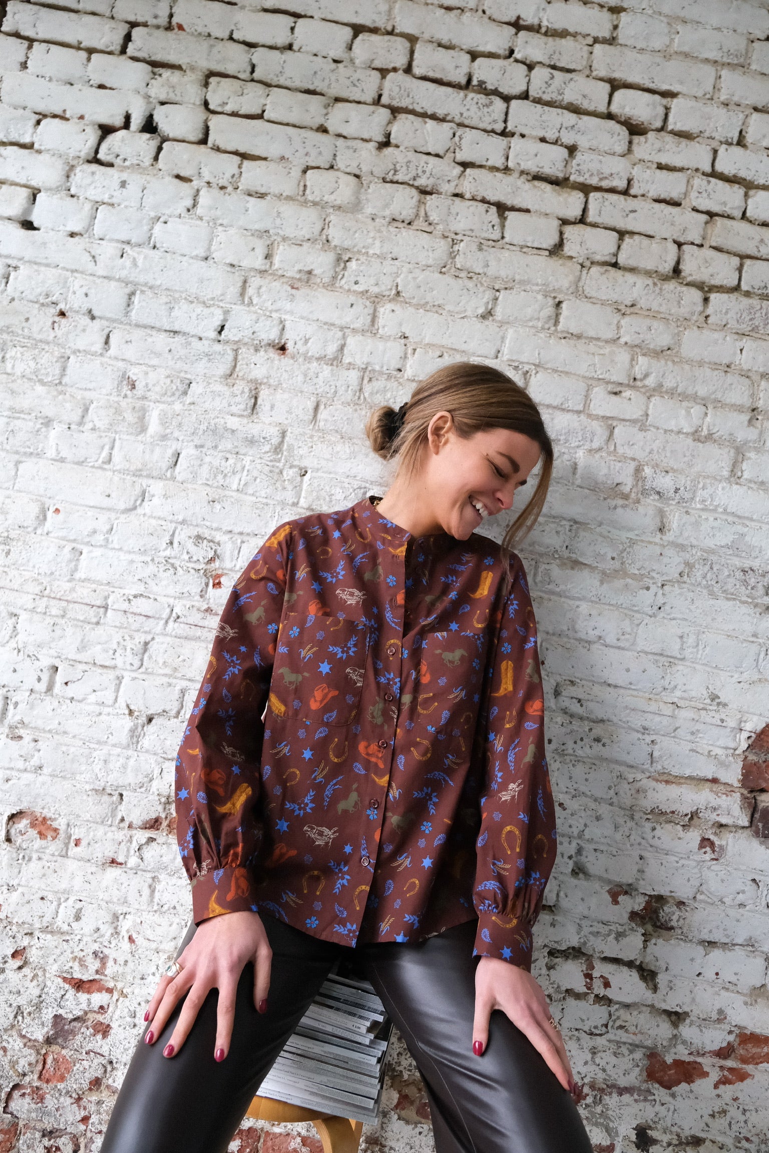 Chemise MARIA cowboy marron