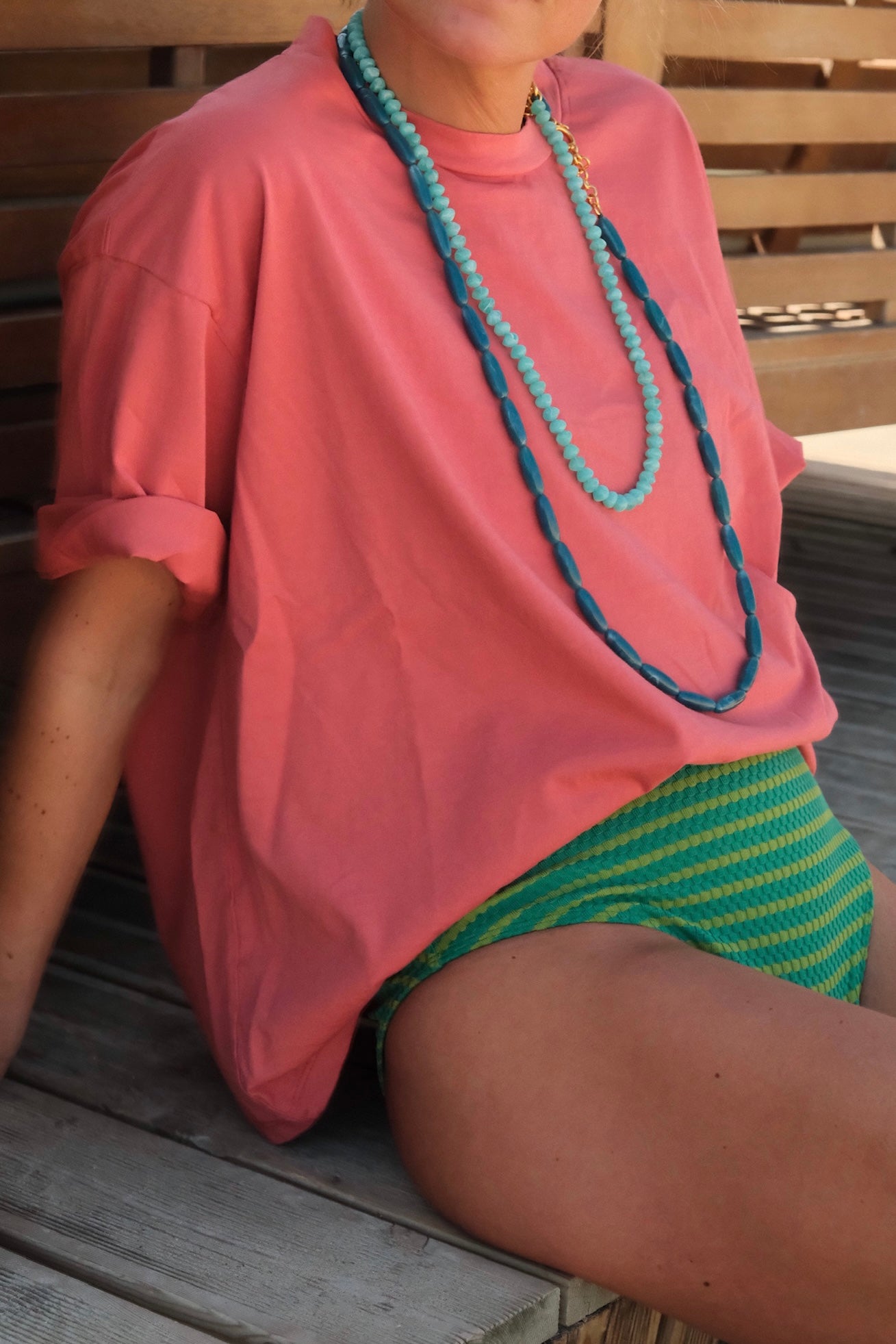 T-shirt Achille rose terracotta