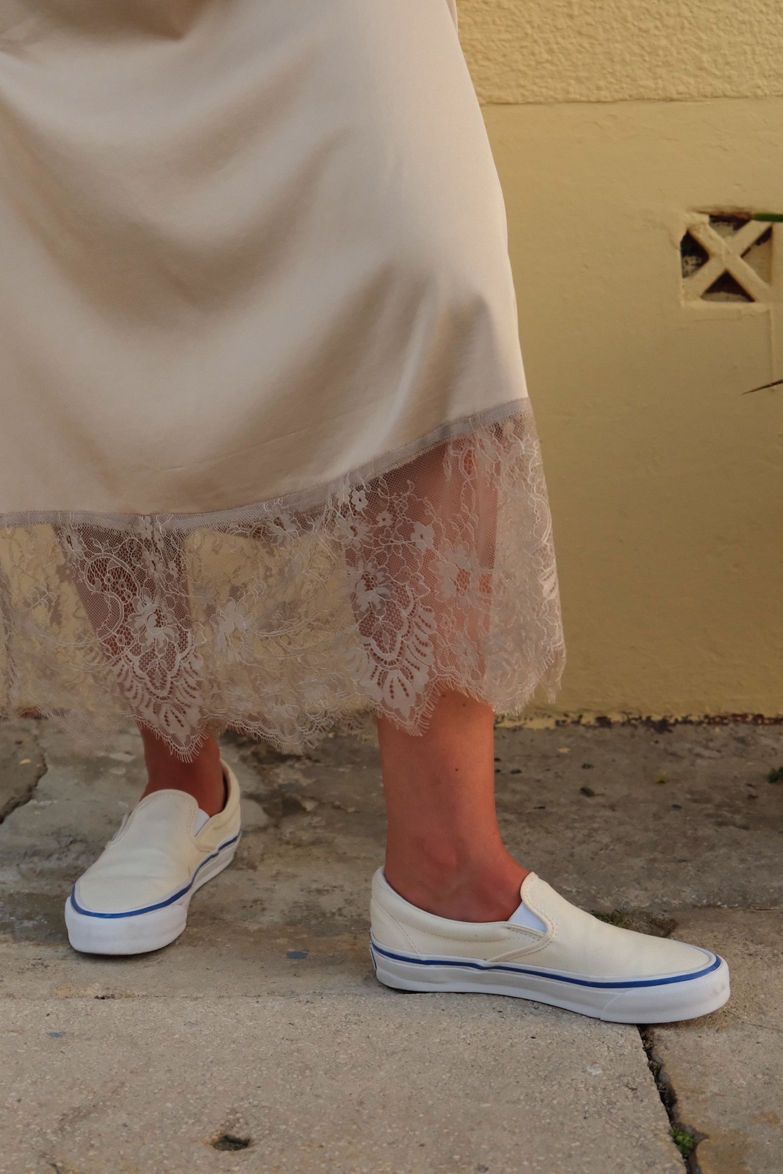 Bianca beige satin skirt