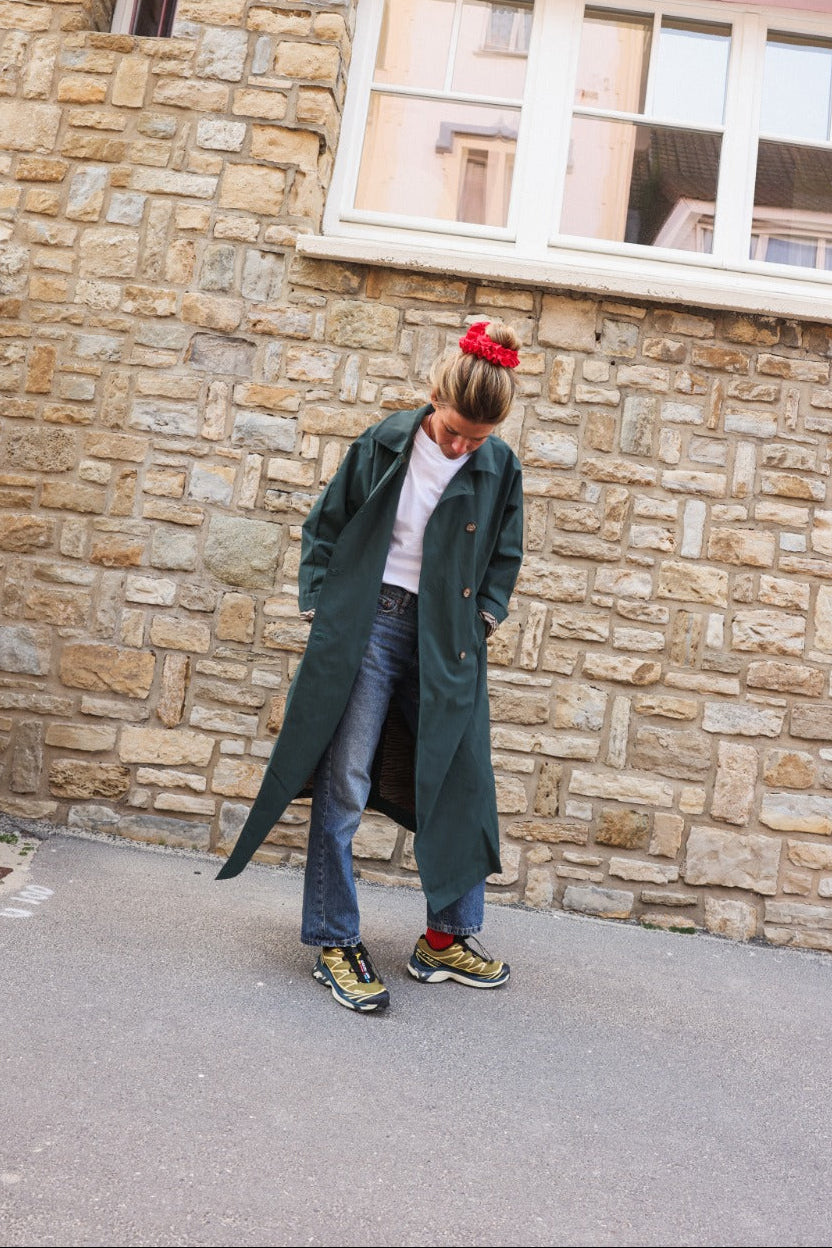 Trench ALPHONSE vert bouteille