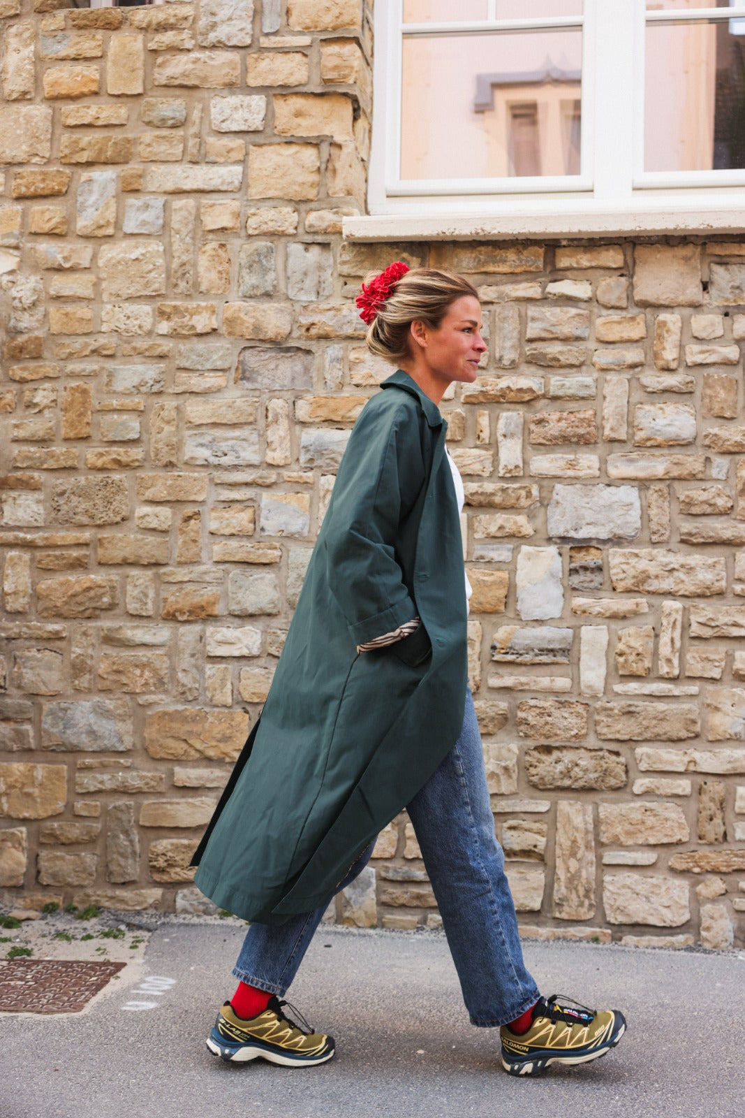 Trench ALPHONSE vert bouteille