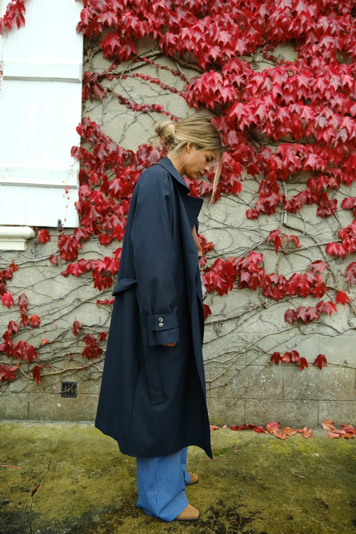 Trench PAUL marine/léopard