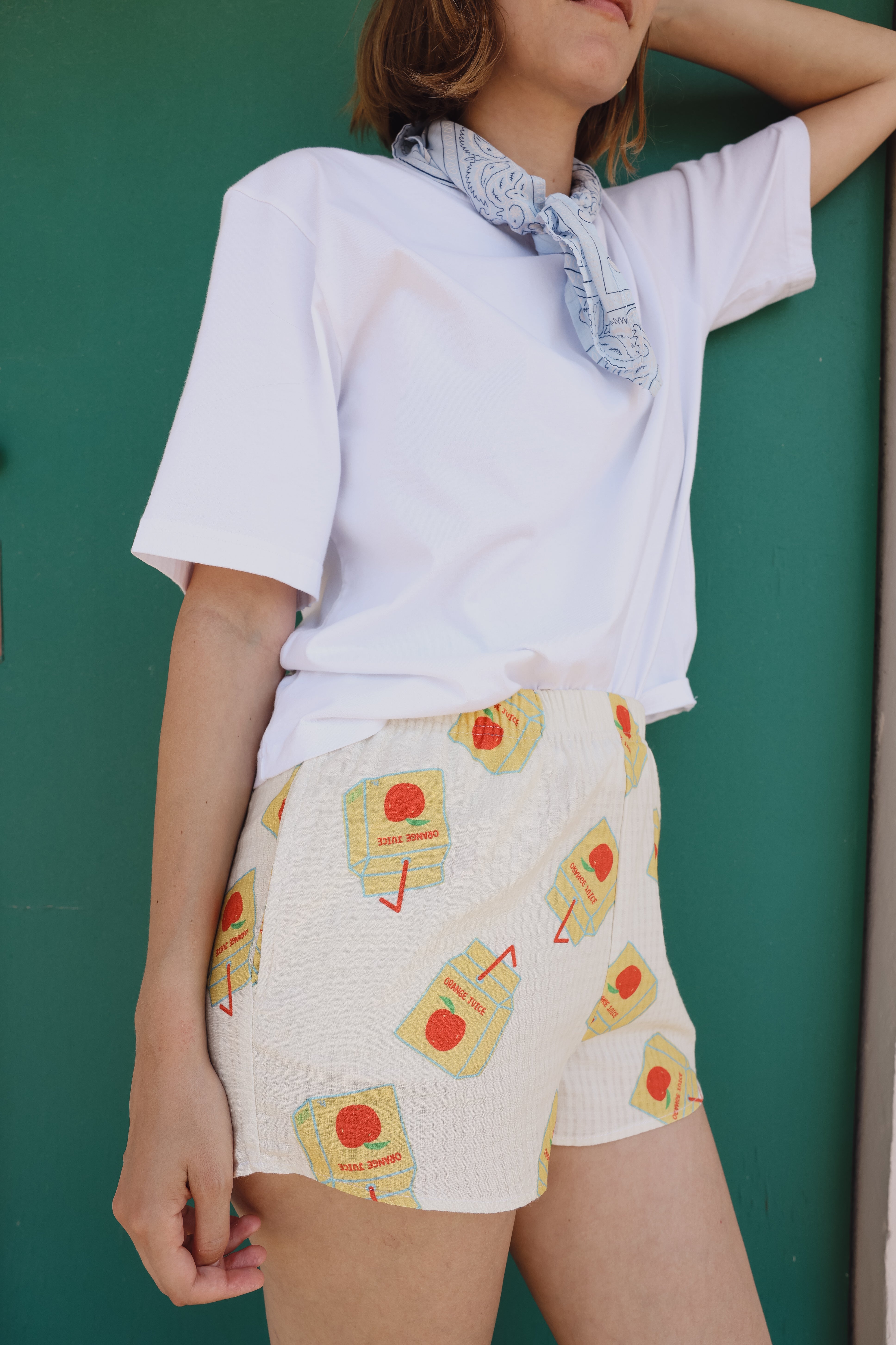 PIO orange juice shorts