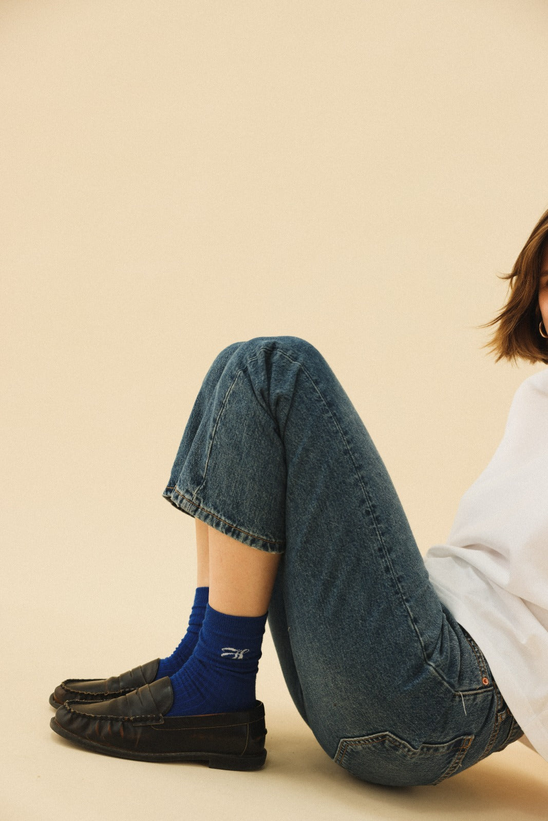 Chaussettes FILIPPA bleu roi